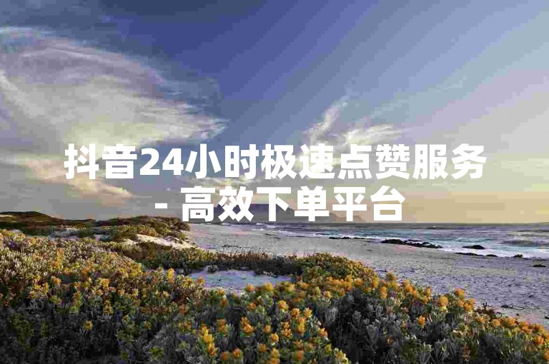 抖音24小时极速点赞服务 - 高效下单平台