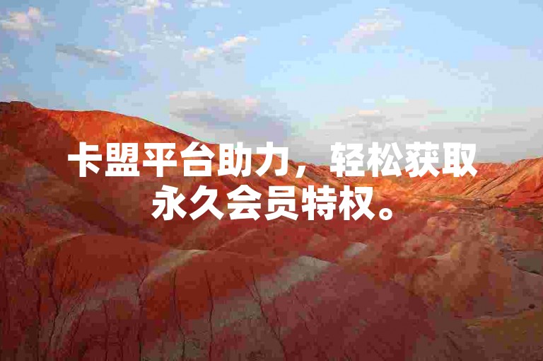 卡盟平台助力，轻松获取永久会员特权。