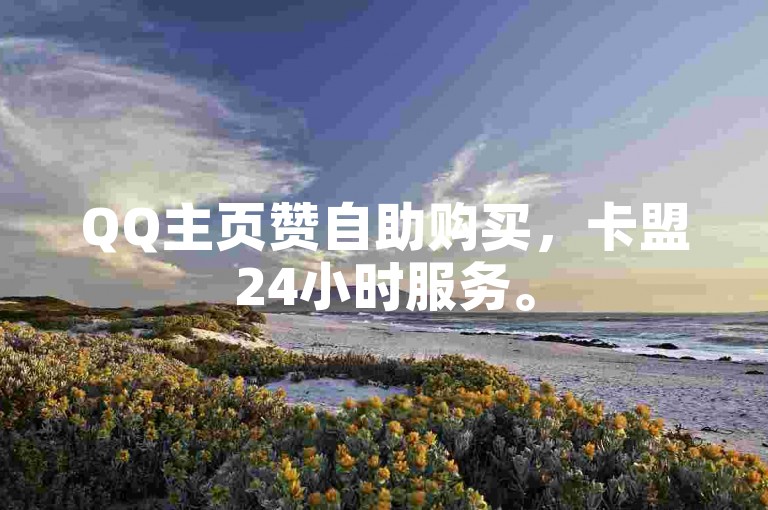 QQ主页赞自助购买，卡盟24小时服务。
