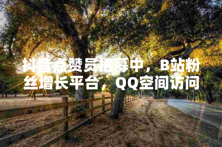 抖音点赞员招募中，B站粉丝增长平台，QQ空间访问量提升。