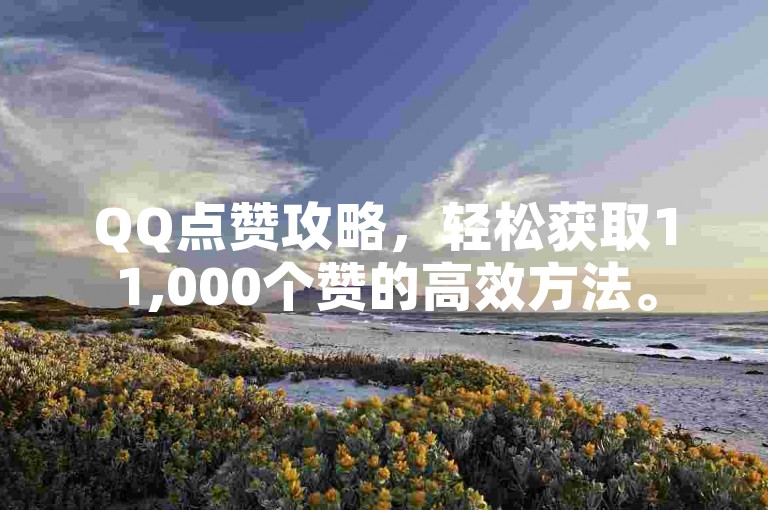 QQ点赞攻略，轻松获取11,000个赞的高效方法。