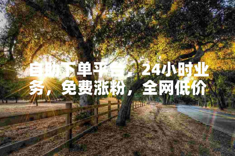 自助下单平台，24小时业务，免费涨粉，全网低价。