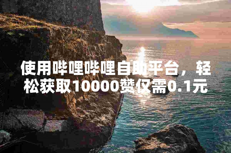 使用哔哩哔哩自助平台，轻松获取10000赞仅需0.1元。