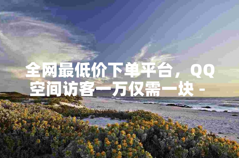 全网最低价下单平台，QQ空间访客一万仅需一块 - 自助业务下单网站 - 快币充值优惠