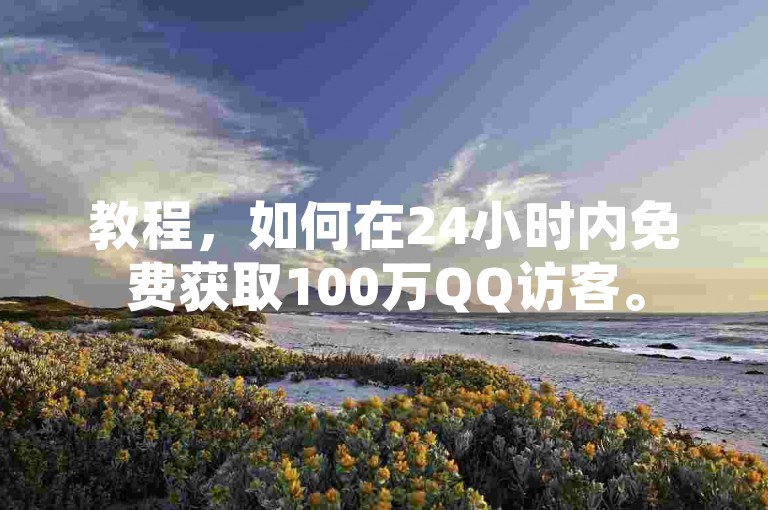 教程，如何在24小时内免费获取100万QQ访客。