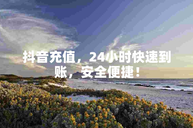 抖音充值，24小时快速到账，安全便捷！