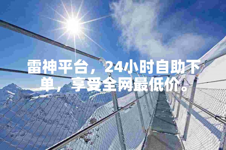 雷神平台，24小时自助下单，享受全网最低价。
