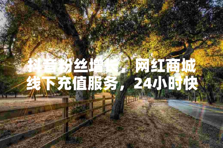 抖音粉丝增长，网红商城线下充值服务，24小时快速到账！