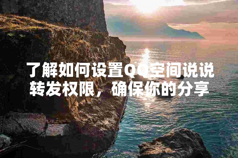 了解如何设置QQ空间说说转发权限，确保你的分享安全。