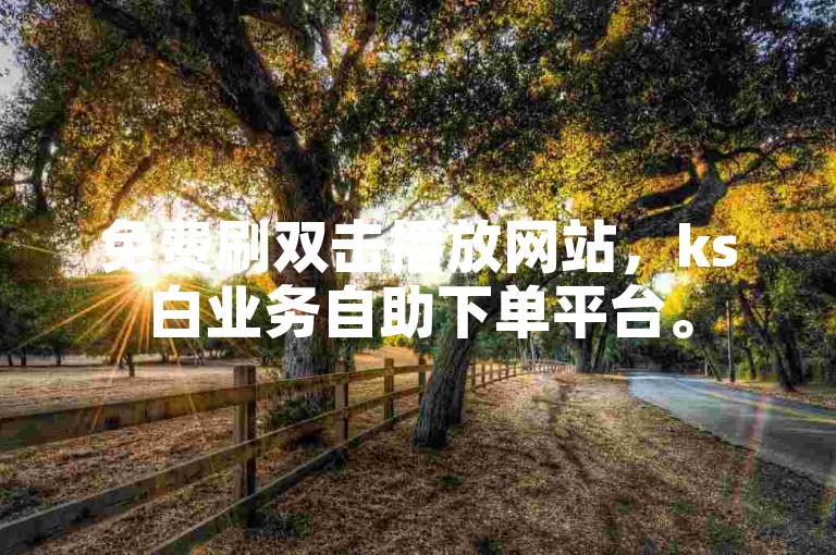免费刷双击播放网站，ks白业务自助下单平台。