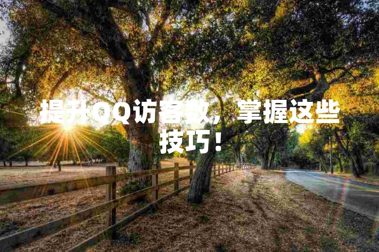 提升QQ访客数，掌握这些技巧！