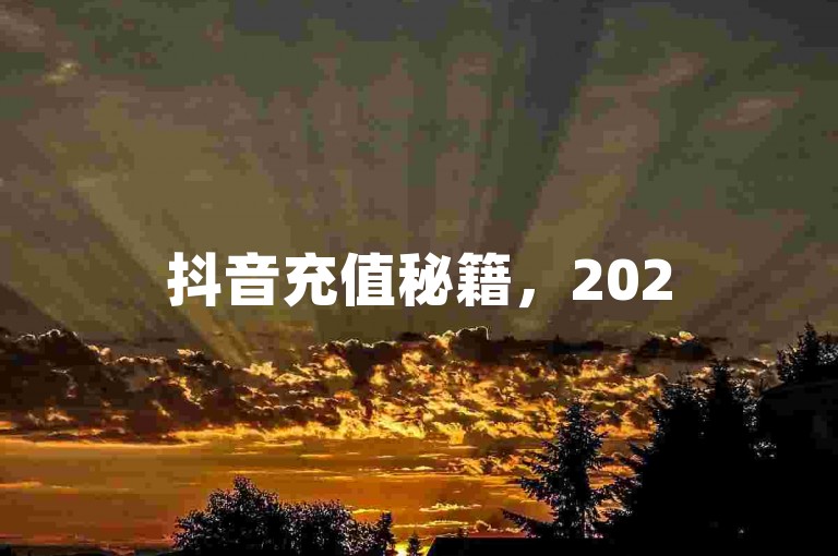 抖音充值秘籍，2025年最新攻略，轻松几步搞定！