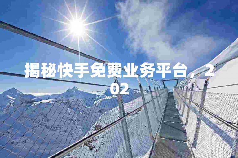 揭秘快手免费业务平台，2025必备技能！