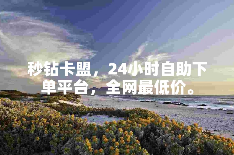 秒钻卡盟，24小时自助下单平台，全网最低价。