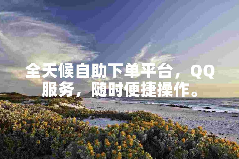 全天候自助下单平台，QQ服务，随时便捷操作。
