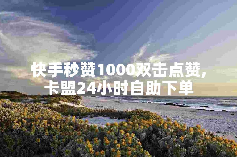 快手秒赞1000双击点赞,卡盟24小时自助下单