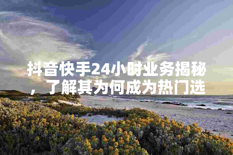 抖音快手24小时业务揭秘，了解其为何成为热门选择。