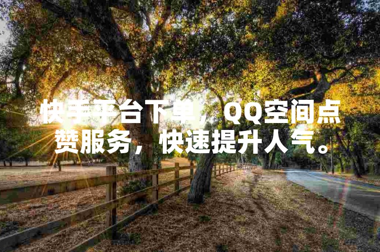 快手平台下单，QQ空间点赞服务，快速提升人气。