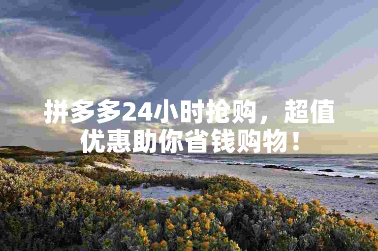 拼多多24小时抢购，超值优惠助你省钱购物！