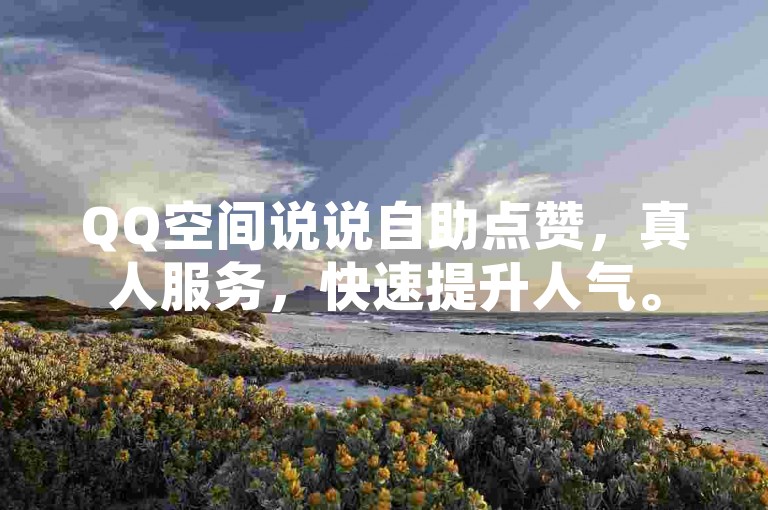 QQ空间说说自助点赞，真人服务，快速提升人气。