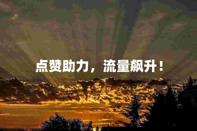 点赞助力，流量飙升！