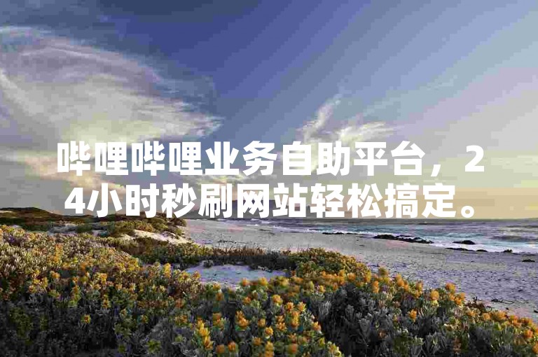 哔哩哔哩业务自助平台，24小时秒刷网站轻松搞定。