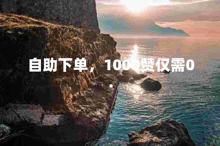 自助下单，1000赞仅需0.5元-ks推广平台