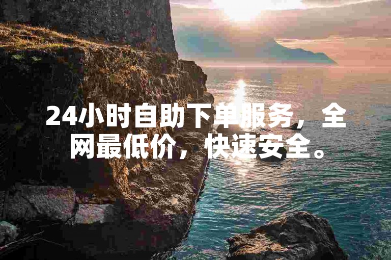 24小时自助下单服务，全网最低价，快速安全。
