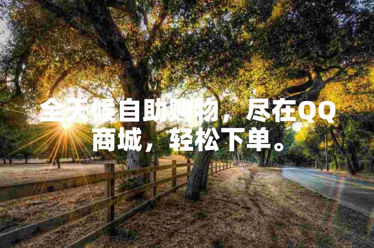 全天候自助购物，尽在QQ商城，轻松下单。