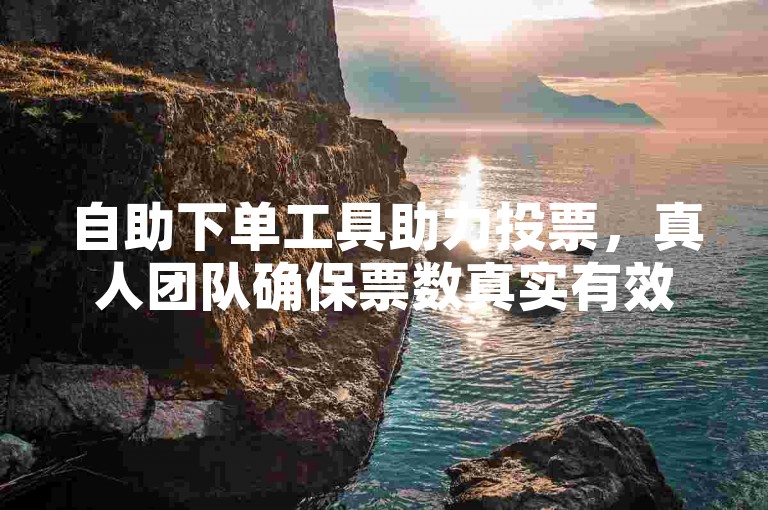 自助下单工具助力投票，真人团队确保票数真实有效。