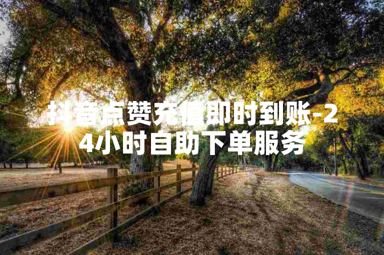 抖音点赞充值即时到账-24小时自助下单服务