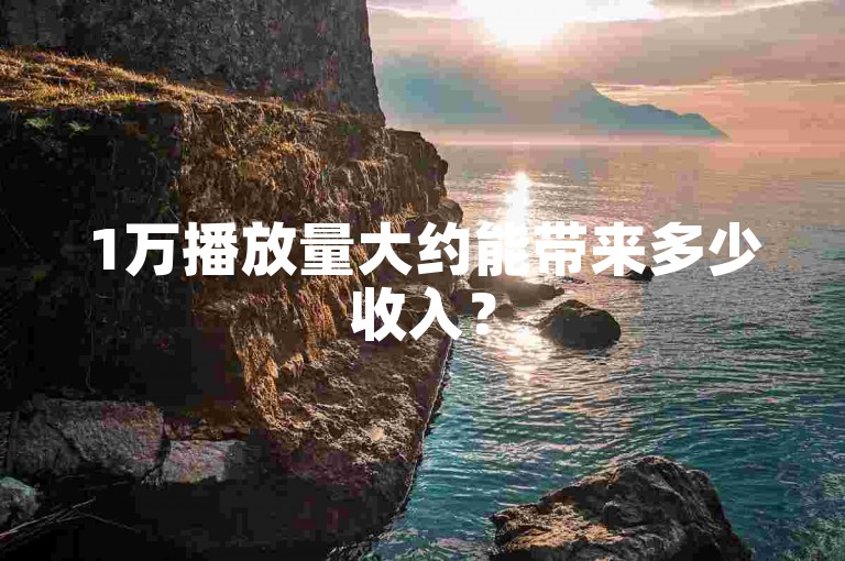 1万播放量大约能带来多少收入？