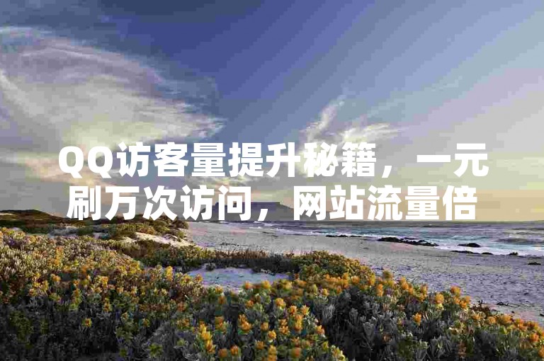 QQ访客量提升秘籍，一元刷万次访问，网站流量倍增！