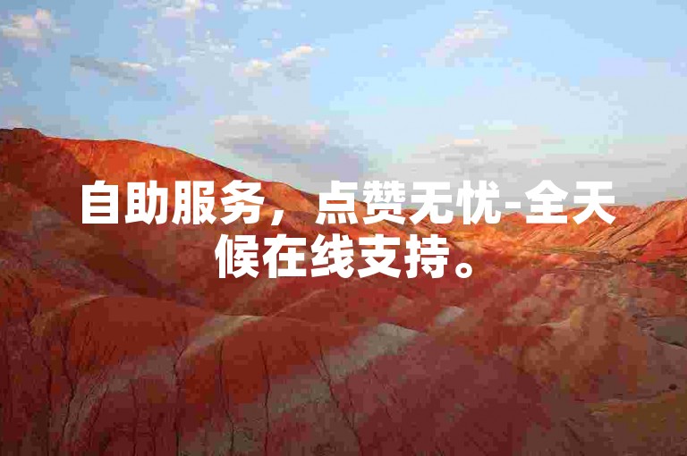 自助服务，点赞无忧-全天候在线支持。