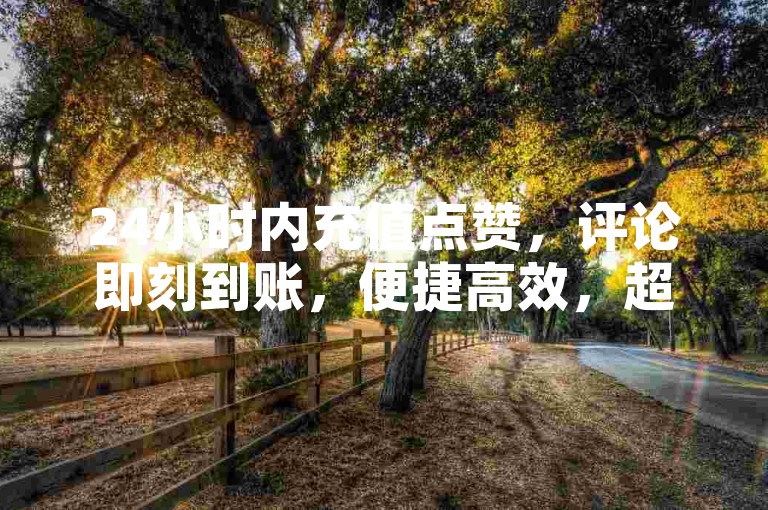 24小时内充值点赞，评论即刻到账，便捷高效，超乎想象。