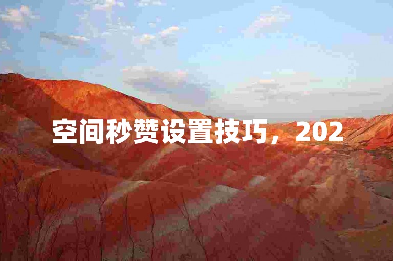 空间秒赞设置技巧，2025年快速自定义指南！