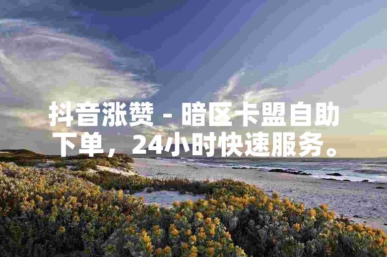 抖音涨赞 - 暗区卡盟自助下单，24小时快速服务。