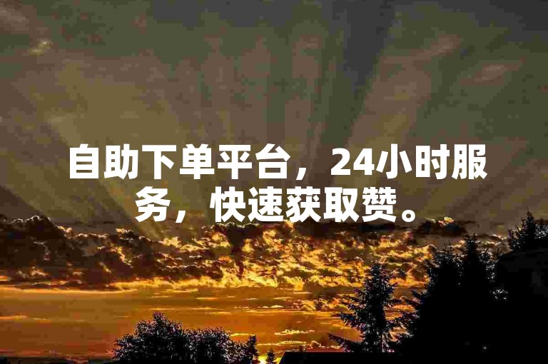 自助下单平台，24小时服务，快速获取赞。