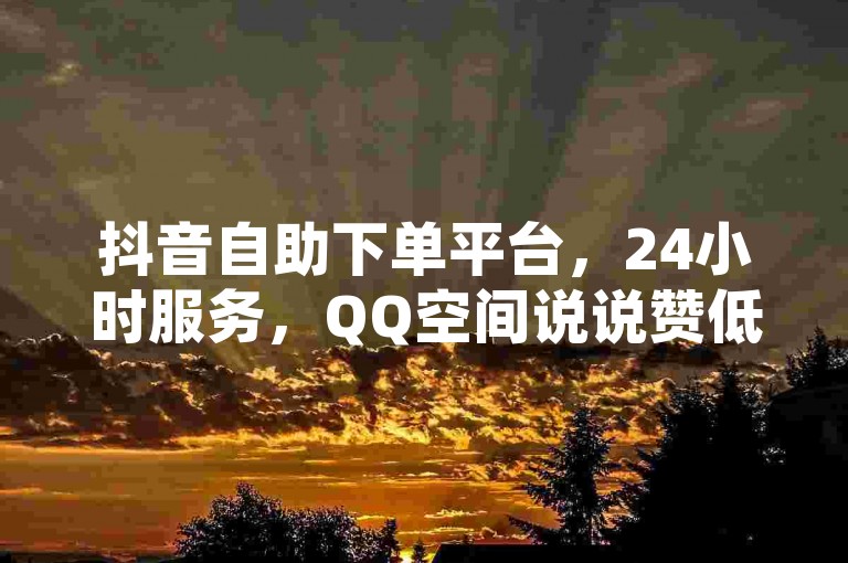 抖音自助下单平台，24小时服务，QQ空间说说赞低价购买。