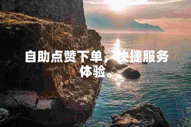 自助点赞下单，快捷服务体验。