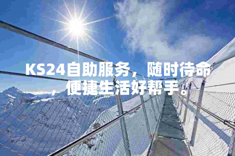KS24自助服务，随时待命，便捷生活好帮手。