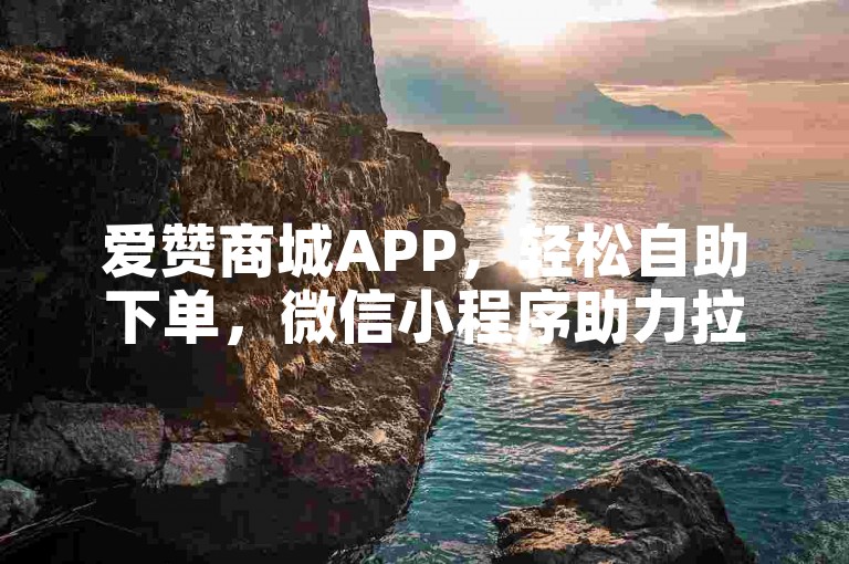 爱赞商城APP，轻松自助下单，微信小程序助力拉票。