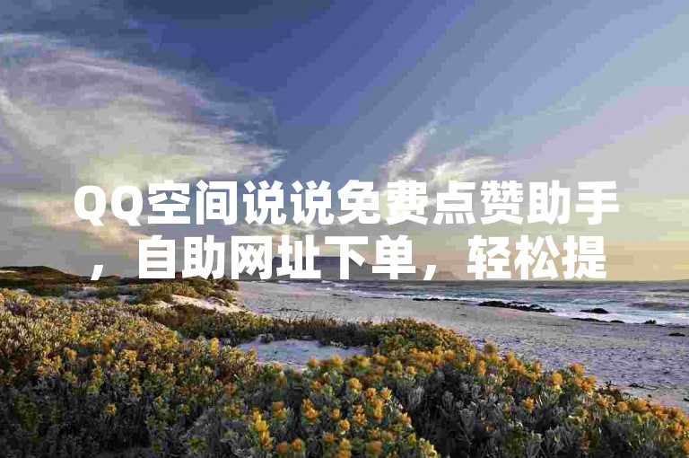 QQ空间说说免费点赞助手，自助网址下单，轻松提升人气。