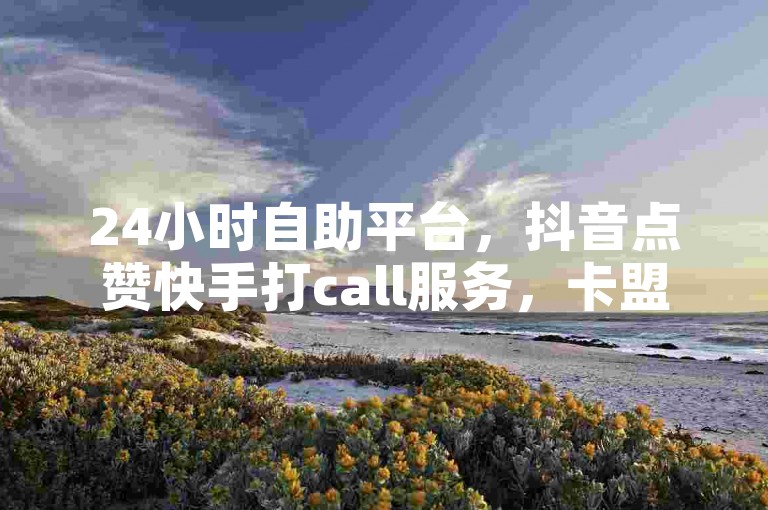 24小时自助平台，抖音点赞快手打call服务，卡盟代刷业务。