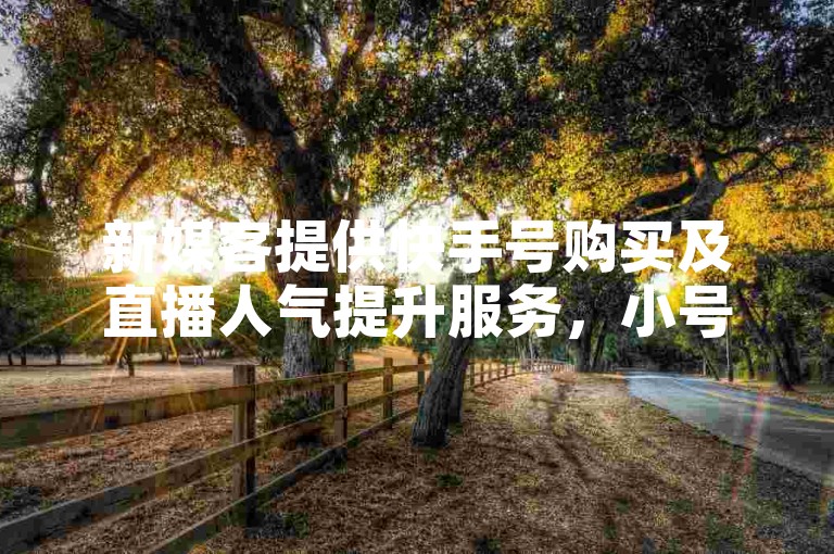 新媒客提供快手号购买及直播人气提升服务，小号网支持24小时自助下单。