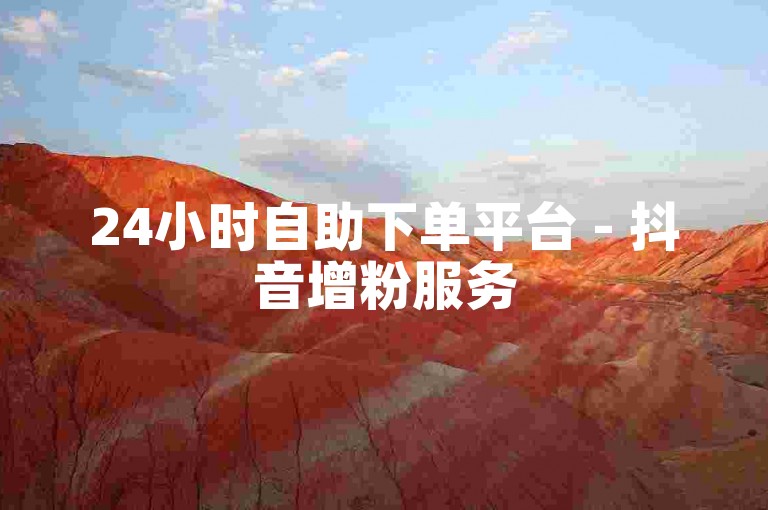 24小时自助下单平台 - 抖音增粉服务