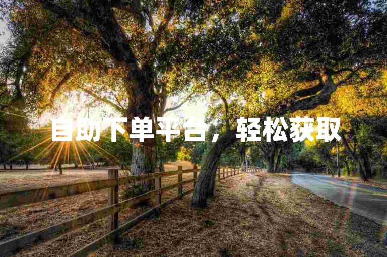 自助下单平台，轻松获取50赞。