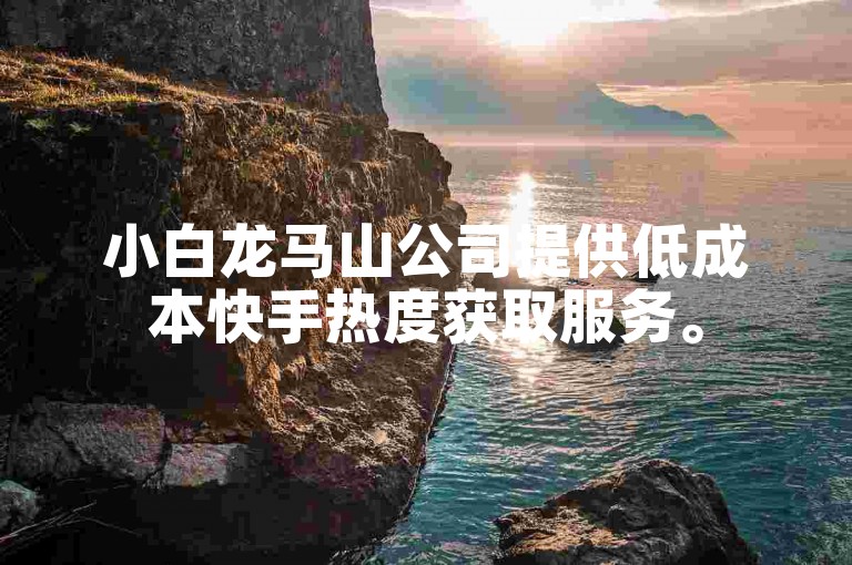 小白龙马山公司提供低成本快手热度获取服务。