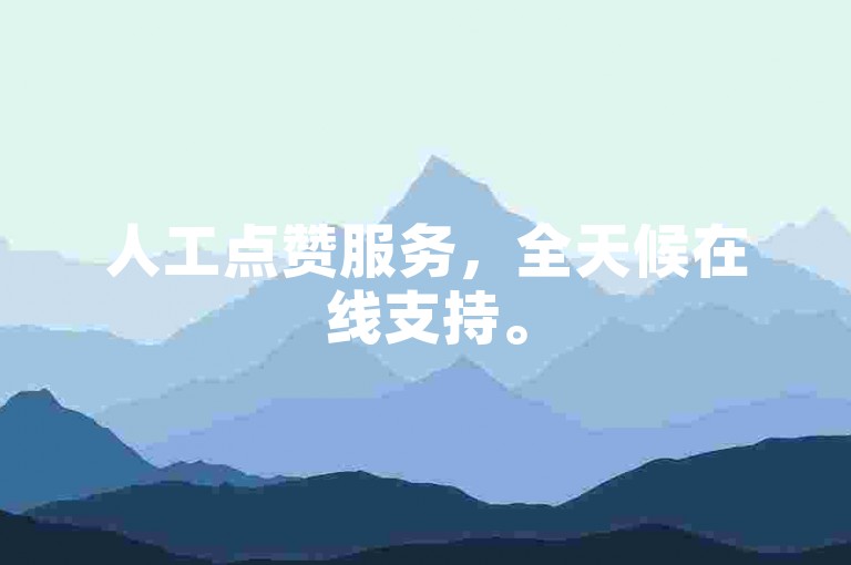 人工点赞服务，全天候在线支持。