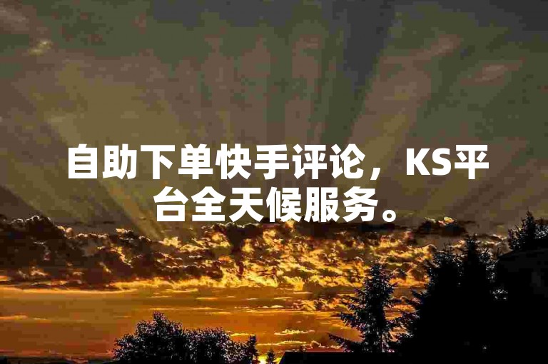 自助下单快手评论，KS平台全天候服务。